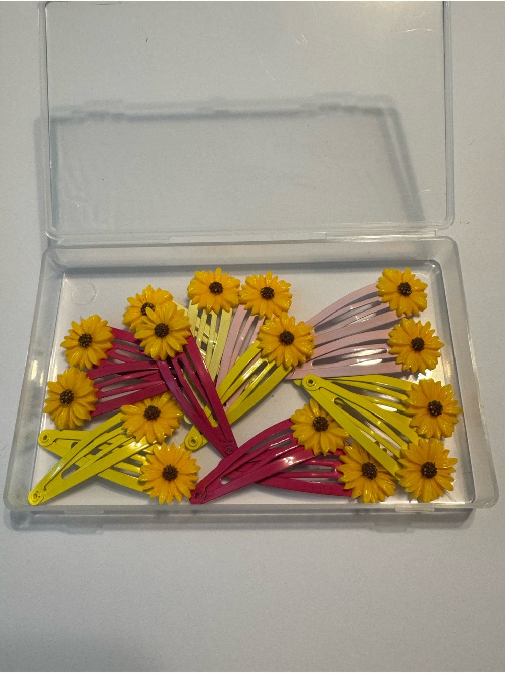 Set of 15 Sunflower Boho Hair Clips